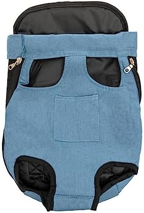 Leconpet Pet Carrier Backpack, Legs Out Adjustable Pet Front Cat Dog Carrier Backpack, Easy-Fit Dog Travel Backpack Carrier for Hiking Camping for Small Medium Puppies Cats (XL, Light Blue Denim)
