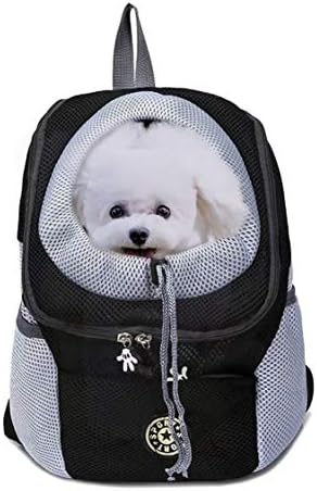 Pet Carrier Backpack for Small Dog cat up to 2~26 lbs, Hands-Free Pet Travel Bag, Breathable Head-Out Design and Waterproof Bottom for Hiking & Travel