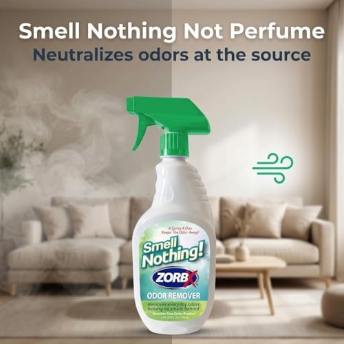 ZORBX Smell Nothing Unscented Odor Remover Spray 24 Oz
