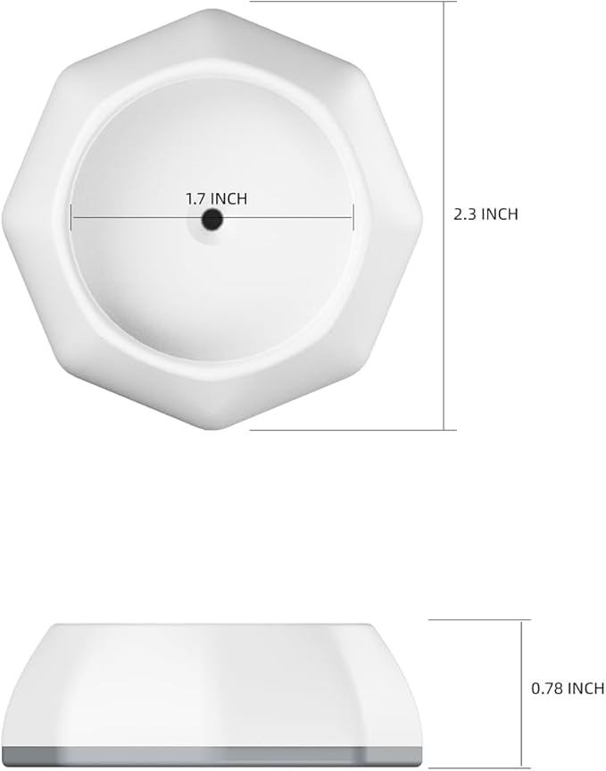 ICERO Baby Gate Wall Protector - Protect Walls & Doorways from Pet & Dog Gates - Pressure Mounted Gates Work on Stairs - Gates Wall Cups - 8 Pack - White