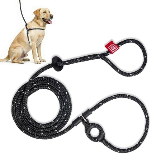 Harness Lead Escape Resistant, Reduces Pull Dog Harness, Medium/Large, Black