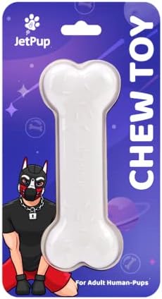 Pup Chew Toy - Bone - Human Grade Chew Toy - Human Pup Play - 100% Food Grade Silicone (White Bone)