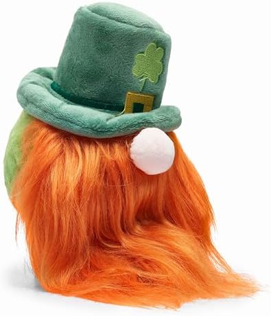 Flourish Pets 2 in 1 Multi-Layer Chew Toy for Active Dogs | Non-Toxic BPA Free Double Stitched Soft Fabric Exterior Dog Toys | Long-Lasting Dog Plush Toys – Leprechaun 3.5"
