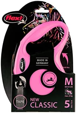 Automatic Leash Flexi New Classic M 5 M Pink Tape