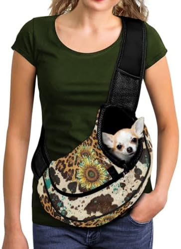 COEQINE Large Capacity Pet Carrier Sling Bag for Small Dogs 3-10 Ibs