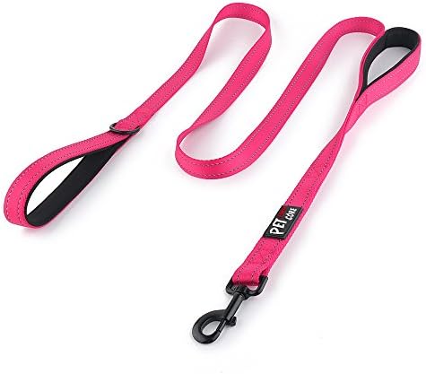 Plutus Pet Double Handle Dog Leash, 4 FT Long, for Medium Large Dogs