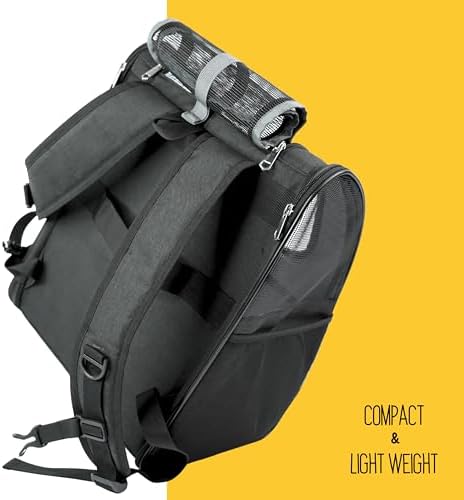 Pet Backpack Carrier - Comfortable and Durable Carrier for Dogs, Cats and Small Pets - Ideal for Hiking, Travel, and Outdoor Adventures - Adjustable Straps and Ventilated Design