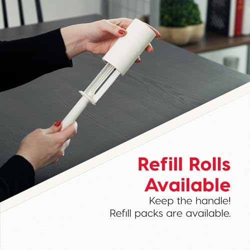 IRIS USA Extra Sticky Lint Roller, Standard Pack with Storage Box & Refills