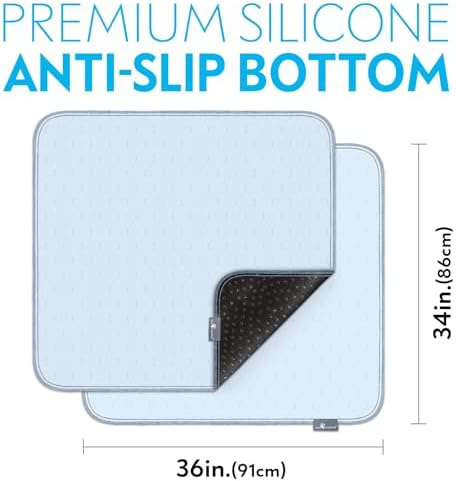 Paw Inspired Washable Pee Pads for Dogs, 34x36 Inch, 2 Pack