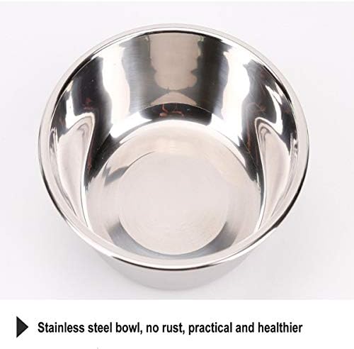 Tineer Stainless Steel Pet Slow Feeder Bowl for Puppy & Small Dogs Cats