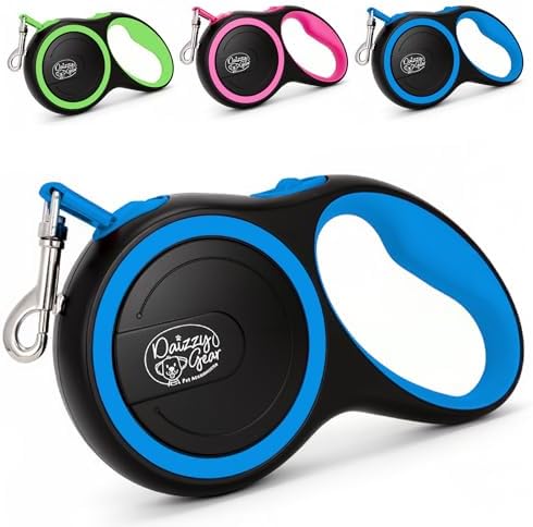 Retractable Dog Leash, 44 LBS /16FT Long, Small & Medium Dogs, Blue