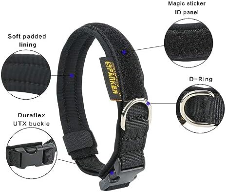 EXCELLENT ELITE SPANKER Military Nylon Small Puppy Dog Collar with Padded