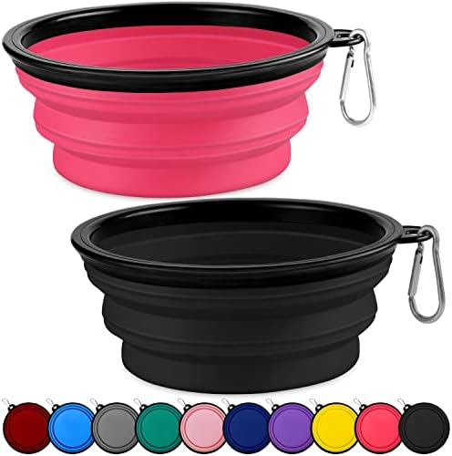 Collapsible Dog Bowl, Lightweight and Portable, Ideal for Travel, Hiking, Camping, and Everyday Use