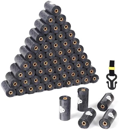 SVD.PET Dog Poop Bags Rolls with Hands-free Waste Bag Holder, 900 Bags