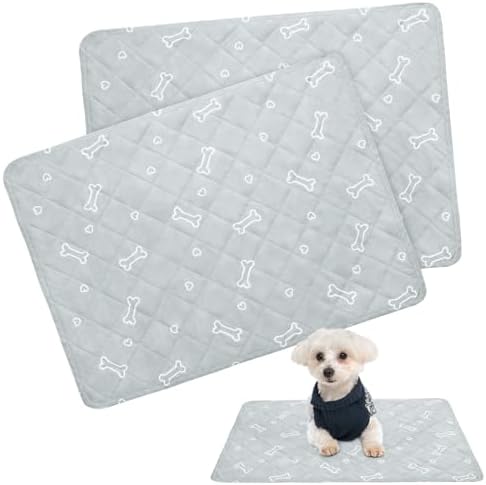 Washable Pee Pads for Dogs, 2 Pack Reusable Puppy Pads 19" x 30"