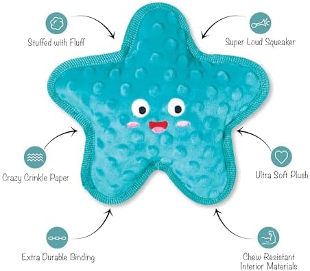 Fringe Studio I'm A Star Durable Plush Dog Toy, Pet Shop Collection (729159)