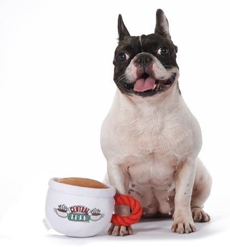 Warner Bros Friends TV Show Central Perk Coffee Cup Plush Dog Toy