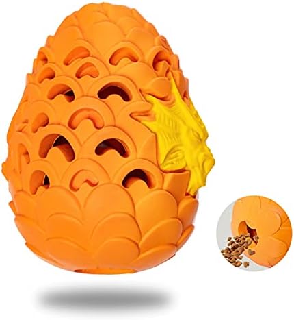 Premium Dog Toys for Aggressive Chewer Large Breed, Indestructible Tough Dog Chew Toys for Large Medium Dogs,Durable Dog Puzzle Toys Dragon Dinosaur Egg Design