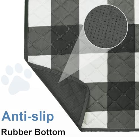 Washable Pee Pads for Dogs(2-Pack, 48"x36"),Absorbent & Leakproof Reusable Training Dog Pads Non-Slip Puppy Pads Incontinence Bed Pads for Crates, Whelping, Playpen, Bed and Floors