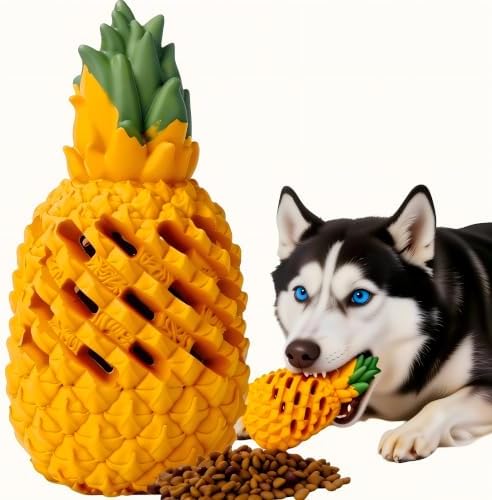 Indestructible Pineapple Dog Toy - Large Aggressive Chewers Training