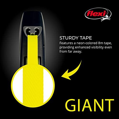 FLEXI® Giant Tape Retractable Dog Leash, Medium, 26 ft - Black