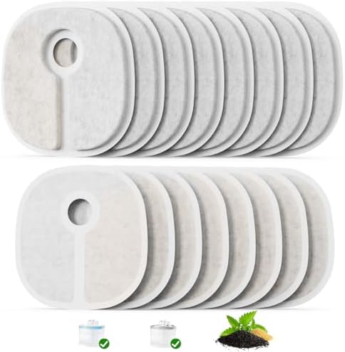 16 Pack Pumpless Pet Water Elfin Fountain Replacement Filters