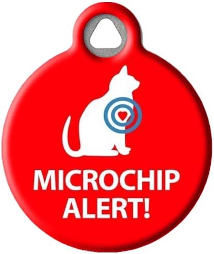 Medical-Alert Tag, Custom Pet ID Tags for Dogs and Cats, Personalized Dog Tags with Customized Identification Information - Microchip Alert Cat - Large