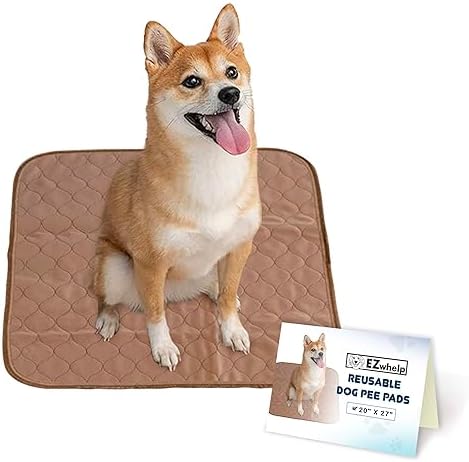 EZwhelp Reusable Dog Pee Pads, Washable Waterproof Puppy Training Pad 20x27