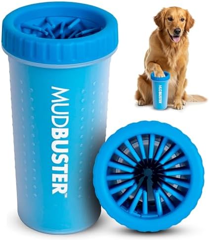 Dexas MudBuster Large Portable Pro Blue Paw Cleaner for Dogs - Premium Quality Pet Supplies and Accessories