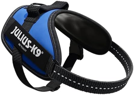 Julius-K9, 16IDC-B-MM, IDC Powerharness, Dog Harness, Size: Mini-Mini, Blue