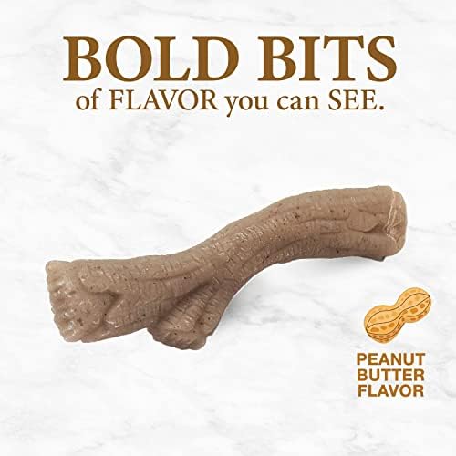 Nylabone Strong Chew Gourmet Style Stick Dog Chew Toy, Peanut Butter Flavor