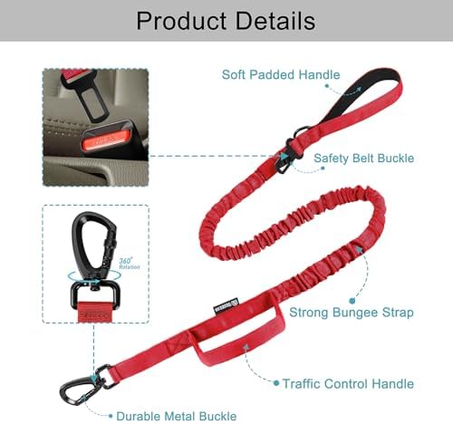 Tactical Dog Collar and Leash Set with Handle for Medium Dogs