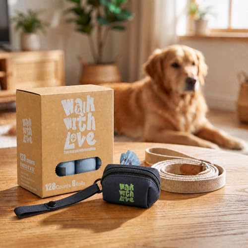 Poop Bags for Dogs, Leak Proof and Mess-free Waste Bags, 128 Bags