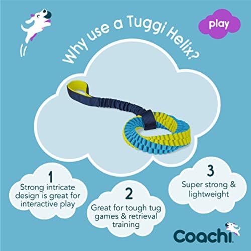 Coachi Tuggi Helix - Interactive Dog Toy for Tug of War & Play