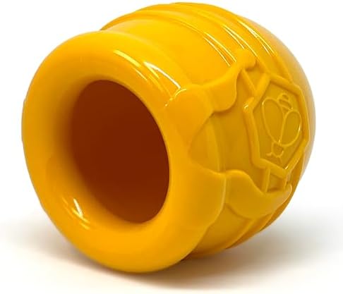 SodaPup Honey Pot – Durable Dog Treat Dispenser & Enrichment Toy Made in USA from Non-Toxic, Pet Safe, Food Safe Natural Rubber Material for Mental Stimulation, Problem Chewing, Calming Nerves, & More