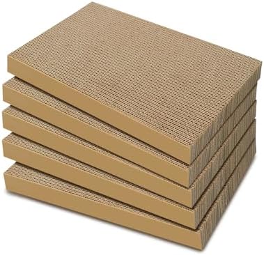 Cat Scratcher 5-Pack Refills, Large Cardboard Pads for Indoor Cats