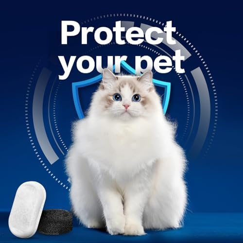 Official Tomxcute Cat Water Fountain Replacement Filters (16+8 Pack)