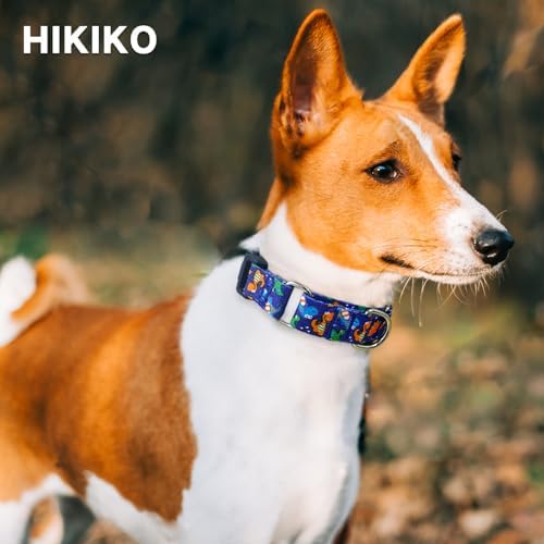 Hikiko Martingale Collar for Dogs with Special Pattern,Adjustable,M
