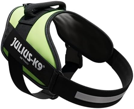 Julius-K9, 16IDC-NE-1, IDC Powerharness, Dog Harness, Size: 1, Neon Green