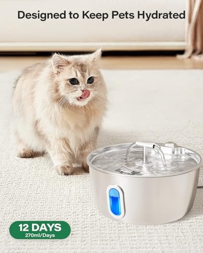 DIANU Official Replacement Filters for 108 oz/3.2 L Cat Fountain (12 Pack)