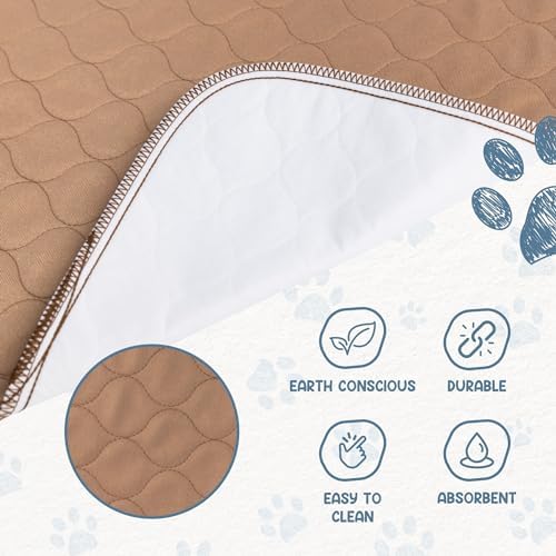 EZwhelp Reusable Dog Pee Pad, Washable Waterproof Round 48 in Mat, 1 Pack