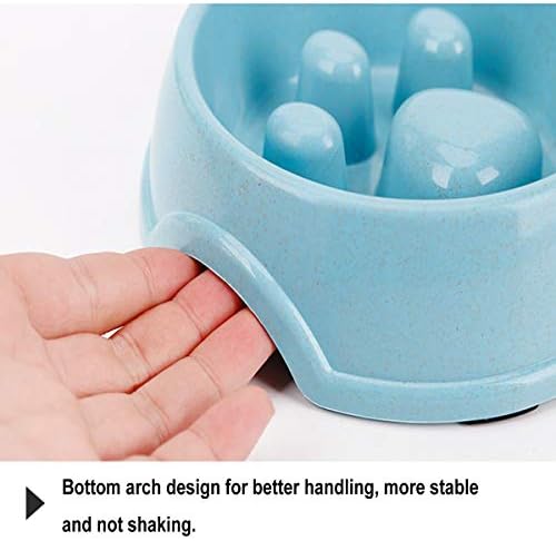 Tineer Stainless Steel Pet Slow Feeder Bowl for Puppy & Small Dogs Cats