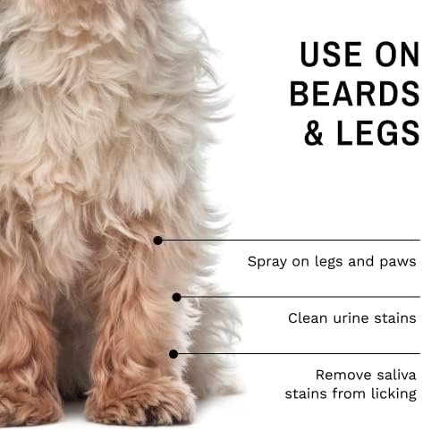 Eye Envy Beard Stain Remover Spray for Dogs/Cats. Natural, Safe. Remove Stains from Drooling, Saliva, Food, Runoff from Tearing. Removes Odors. Keeps Dog Beards Clean. 4oz