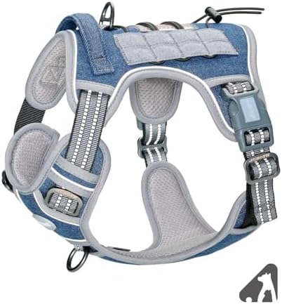 AUROTH Dog Harness for Small Medium Dogs, Tactical No Pull Dog Vest
