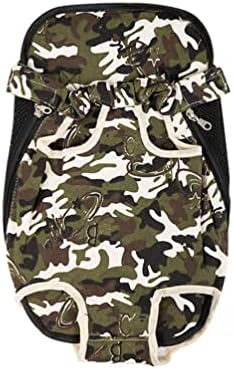 Leconpet Pet Carrier Backpack, Legs Out Adjustable Pet Front Cat Dog Carrier Backpack, Easy-Fit Dog Travel Backpack Carrier for Hiking Camping for Small Medium Puppies Cats (S, Camo)