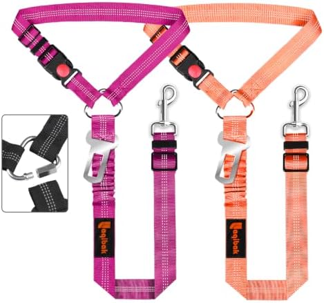 Laqibak Removable Dog Seat Belt Harness for Car, 3 in 1 Pet Seatbelt Leash