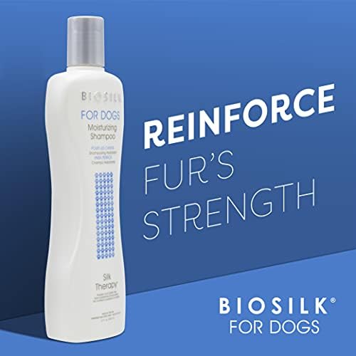 BioSilk for Dogs Silk Therapy Moisture Dog Shampoo, 12 Fl Oz