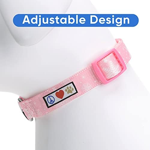 Pawtitas Personalized Dog Collar Dog Soft Adjustable Puppy Collar Customizable Embroidered add Pet Name Phone Number or Phrase Small Christmas Cookies