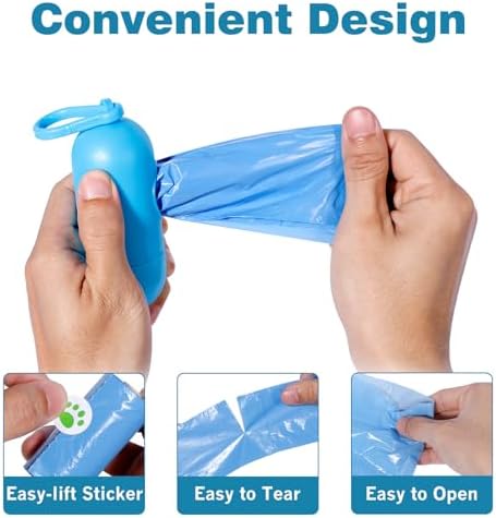 Dog Poop Bags Rolls 240 Count– Leakproof 4 Color for Mess-Free Pickup