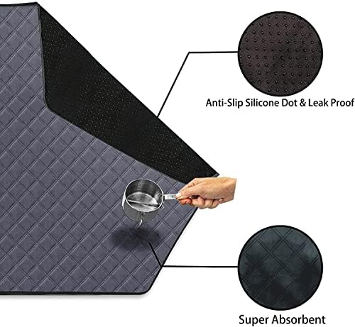 47' Hexagon Washable Guinea Pig Playpen Mat Leakproof Anti-Slip
